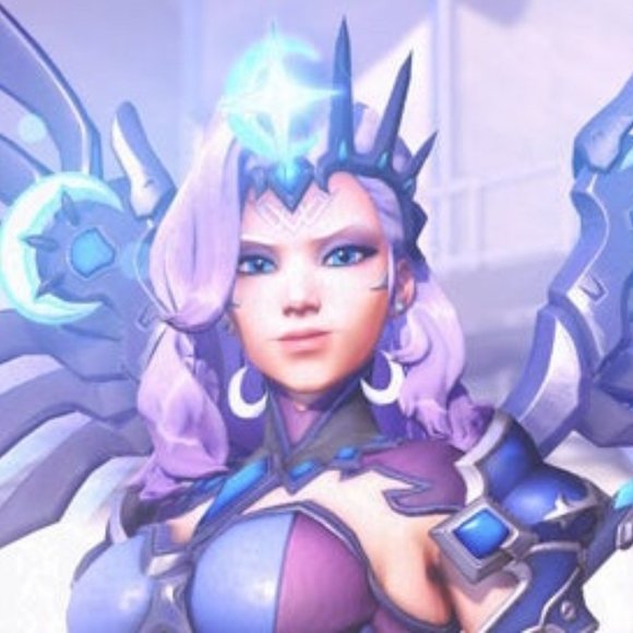 Large dangly silver crescent moon earrings - Picture 2 of 2